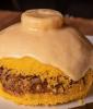 CUSCUZ RECHEADO CARNE SECA E QUEIJO