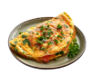 OMELETE E SALADA