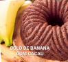 Bolo de Banana com chocolate 