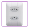 CJ 2 TOMADAS 2P T 20A 250V ARIA BRA UN
