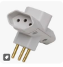PLUG 3 SAIDAS 2P+T ILUMI UN