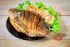 PEIXE ASSADO NA BRASA C/ BAIÃO