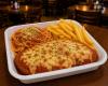 PARMEGIANA DE FRANGO C/SPAGHETTI