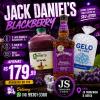 JACK DANIELS BLACKBERRY + SUCO GOLES + GELO CUBO