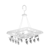 Varal de Plastico 24 Prendedores Quadrado Cristal