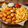   ISCA DE PEIXE 400G COM FRITAS 