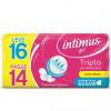 ABSORVENTE INTIMUS TRIPLA SUAVE COM ABAS 16 UNIDADES