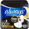 ABSORVENTE ALWAYS NOTURNO XXG SUAVE COM ABAS 10 UNIDADES
