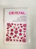 DECORAÇÃO DE UNHA CRYSTAL 3D ADESIVOS VARIADOS