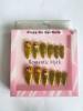 UNHA POSTIÇA ROMANTIC MYTH DECORADA FLOR VERDE 12PÇS SD006