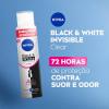 DESODORANTE AERO NIVEA FEM BLACK WHITE INVISIBLE 200ML