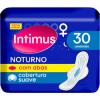 ABSORVENTE INTIMUS NOTURNO SUAVE COM ABAS 30 UNIDADES