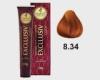 TINTURA HASKELL EXCLLUSIV COLOR LOURO CLARO DOURADO ACOBREADO 8.34