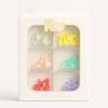 KIT NAIL ACESSORIOS PARA UNHAS MADREPEROLAS COLORIDAS COM 6 UNIDADES