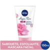 SABONETE MASCARA NIVEA ESFOLIANTE AGUA ROSE 150ML
