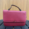 FG5- Bolsa Quadradinha M Listras Vermelho