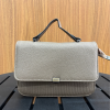 FG5- Bolsa Quadradinha M Listras Marrom