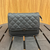 X5- Bolsa Quadradinha M Losango Preto