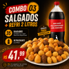 COMBO 03 SALGADOS + REFRI 2 LITROS