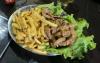 LOMBO ACEBOLADO EM TIRAS C/ FRITAS