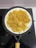 Tapioca de frango com mussarela.