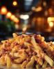 BATATA FRITA COM CHEDDAR E BACON