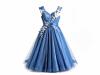 VESTIDO FEST LUXO FLOR E TULE