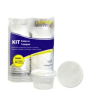 KIT POTE+TAMPA REDONDO 1500ML C/25