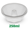 FORMA DE PUDIM C/ TAMPA 250ML C/8UN PLASTILANIA 