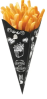 CONE BATATA FRITA E SALGADO TAM: M C/ 100UN PERPACK