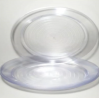 PRATO ACRILICO CRISTAL RED 22CM C/10 - ELITE
