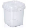 POTE QUADRADO C/ TAMPA 500ML C/200UN  PLASTILANIA 