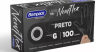 LUVA NEWFLEX S/PO PRETA (G) C/100 