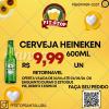 Cerveja Heineken de 600ml (retornavel)