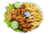 FILÉ DE PEIXE C/FRITAS
