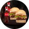 COMBO DOUBLE X-BURGER REFRI E FRITAS