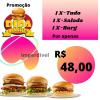 1 X tudo 1 X Salada 1 X Burguer