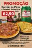 DUAS PIZZAS 25CM + GUARANÁ LATA 