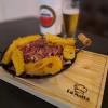 Carne seca com mandioca