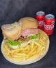 X-GULÃO (serve II) + BATATA MÉDIA (400g) + 2 COCA COLA LATA
