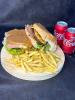2 X-TUDO + BATATA MÉDIA (400g) + 2 COCA COLA LATA