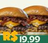 2 burguer chedar bacon por 19,99