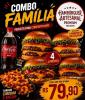 combo Familia 2(são 4 laches sendo 2 smash 1 burguer bacon 1 duplo smash maio 1 coca  600ml)
