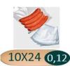 SACO PARA VACUO 10X24 MILHEIRO