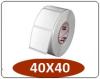 ETIQUETA 40X40 ROLO 25 MTS
