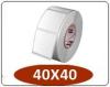 ETIQUETA 40X40 ROLO 25 MTS
