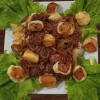 CARNE SECA COM AIPIM E QUEIJO COALHO