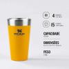 COPO STANLEY S/ TAMPA (AMARELO) 473ml