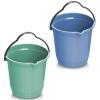 BALDE DE PLASTICO REDONDO COM BICO E ALCA 6L 23X23,5CM