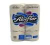 PAPEL HIGIENICO ALVE FLOR FOLHA SIMPLES 4 ROLOS 30 MTS